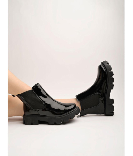 Shoetopia Black Women''s Ankle Length Boots - None