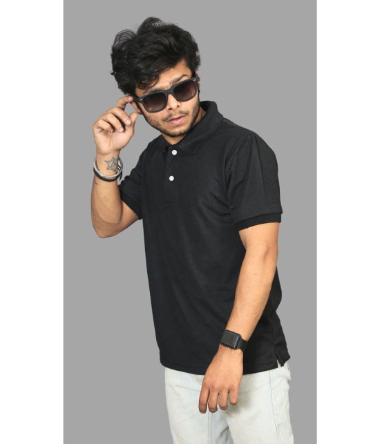 Forbro - Black Cotton Regular Fit Men's Sports Polo T-Shirt ( Pack of 1 ) - None