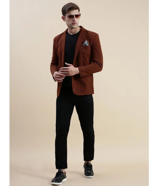 Showoff Cotton Blend Mens Blazer - Coffee ( Pack of 1 ) - None