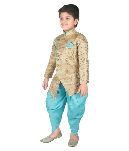 Ahhaaaa Ethnic Wear Sherwani/Indo Western With Dhoti Pant For Kids and Boys - None