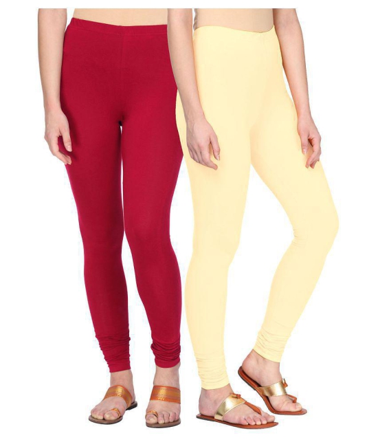 Alena Cotton Lycra Pack of 2 Leggings - XL