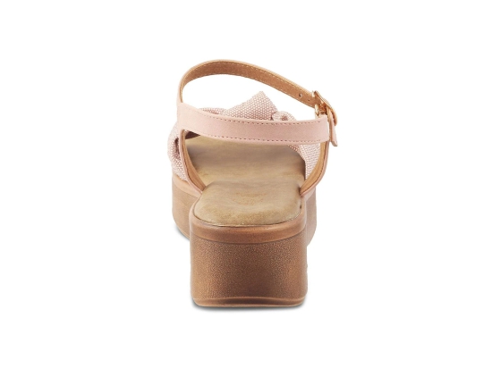 Tresmode Brera Pink Womens Platform Wedge Sandals- 39