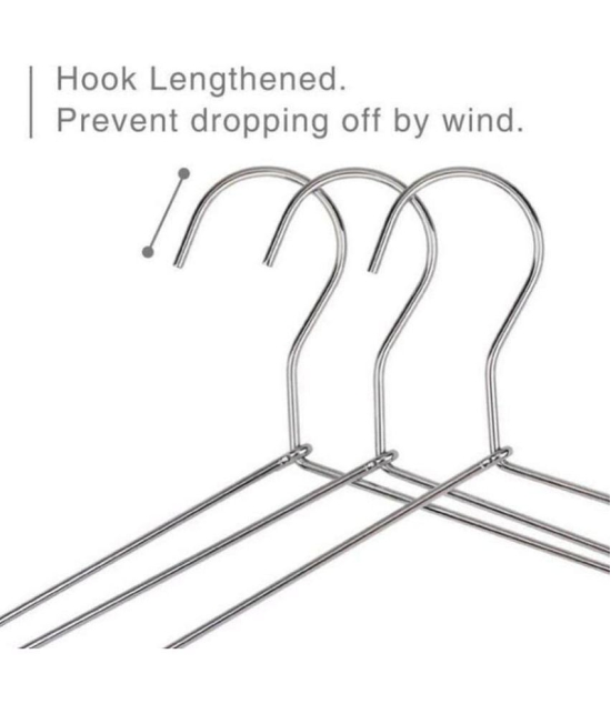 Handa - Stainless Steel Standard Clothes Hangers ( Pack of 6 )