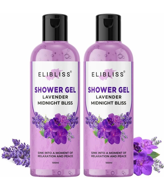 Elibliss Lavender Moisturizing Shower Gel Pack of 2 Shower Gel 100 mL Pack of 2