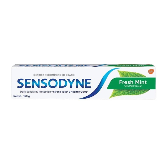 Sensodyne Toothpaste Fresh Mint Sensitive Tooth Paste For Daily Sensitivity Protection 150 Gm