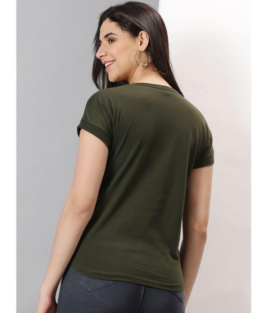 AUSK - Green Cotton Blend Womens Regular Top ( Pack of 1 ) - None