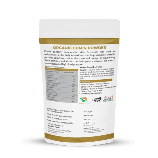 Organic Cumin Powder/ Jeera Powder-250gm