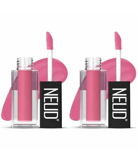 NEUD Matte Liquid Lipstick Combo Of Supple Candy and Oh My Coco With Two Lip Gloss Free