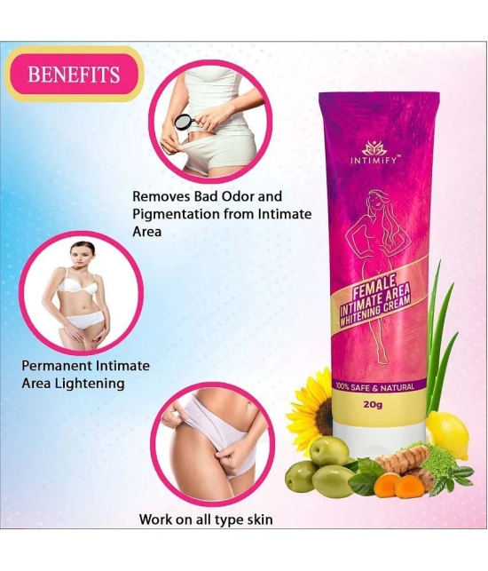 Intimify Female Intimate Area Whitening Cream, Intimate Care, Skin Whitening Cream, 20 gms