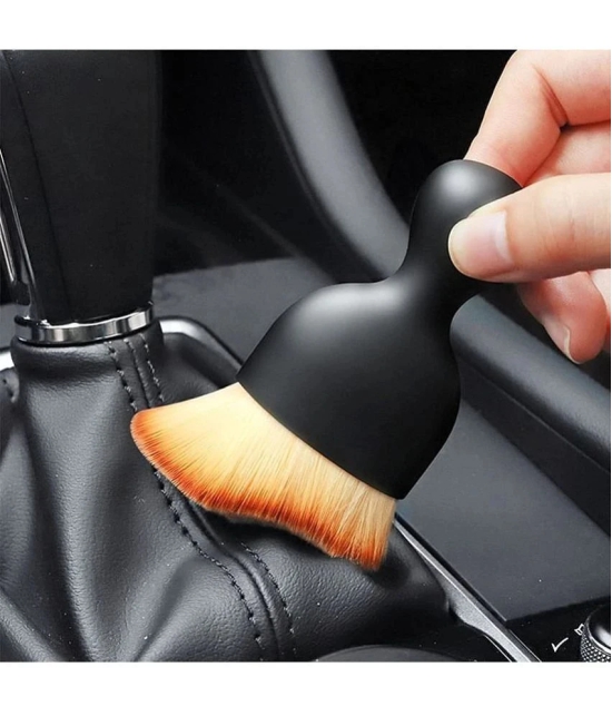 HOMETALES Mini Plastic Dusting Brush for Car Dashboard Cleaning, Inside cleaning Purpose Only (Pack of 1)