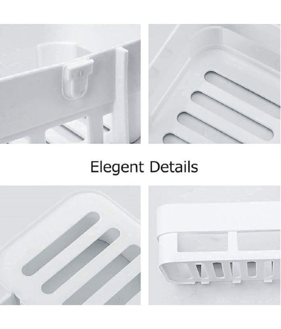 RAMDEV ENTEPRISE - White Plastic Wall mount Stand ( Pack of 1 ) - White