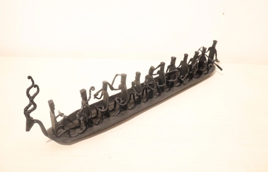 Boat Wrought Iron Black Colour Big Size