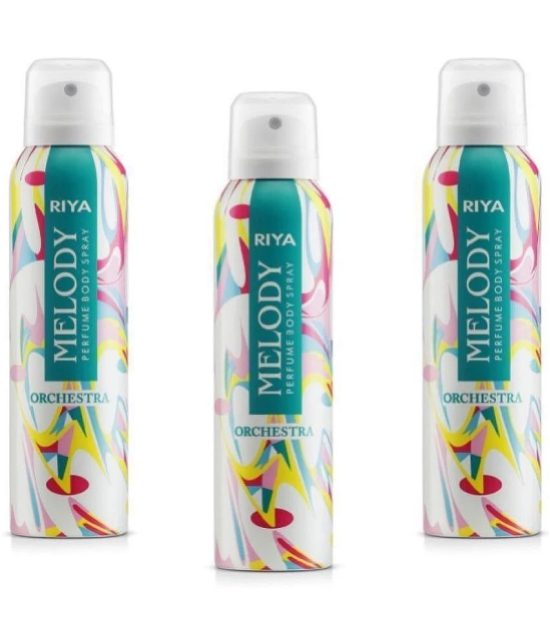 Riya Melody Orchestra  Deodorant Spray & Perfume For Unisex 150 ( Pack of 3 )