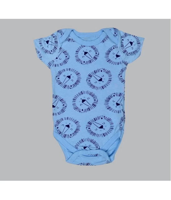 Sathiyas - Sky Blue Cotton Rompers For Baby Boy,Baby Girl ( Pack of 2 ) - None