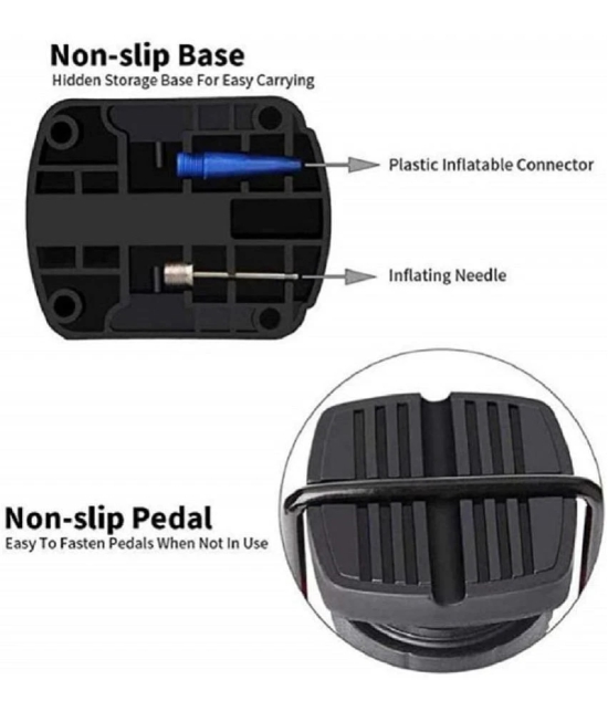 Portable Bike Air Pump Cycle Foot Pump Foot Activated with Pressure Gauge Floor Bikes Pump & Cycle Pump Tire Pump