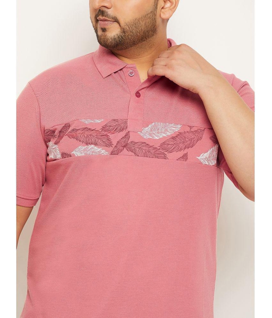 MXN - Pink Cotton Blend Regular Fit Mens Polo T Shirt ( Pack of 1 ) - None