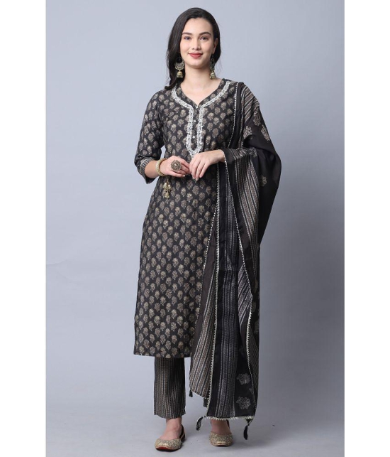 Rajnandini - Grey Straight Viscose Women's Stitched Salwar Suit ( Pack of 1 ) - None