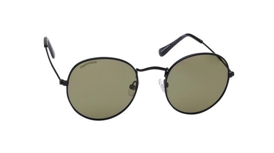 Black Round Unisex Sunglasses (M259GR6PV)