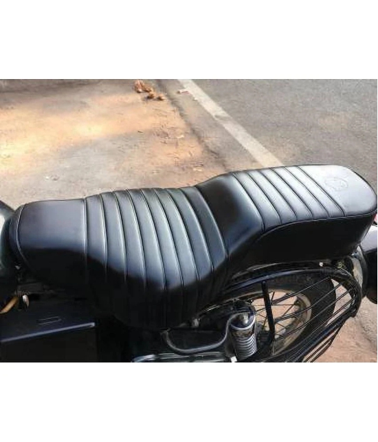 KOHLI BULLET ACCESSORIES Electra/Standard 350/500 Seat Cover Original Type (Black) Single Bike Seat Cover