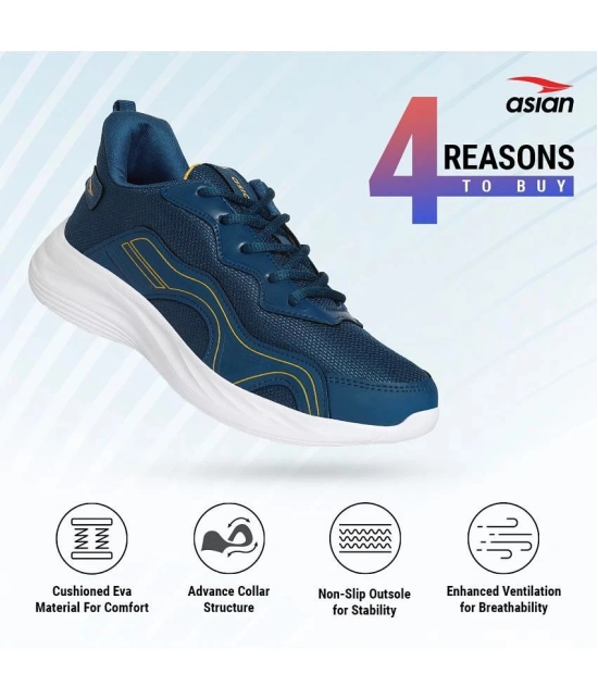 ASIAN ELECTRIC-07 Blue Mens Sports Running Shoes - None