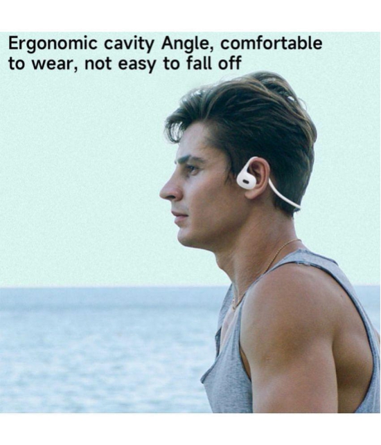 VEhop PRO AIR Bluetooth Bluetooth Headphone Over Ear 7 Hours Playback Comfirtable in ear fit IPX4(Splash & Sweat Proof) White