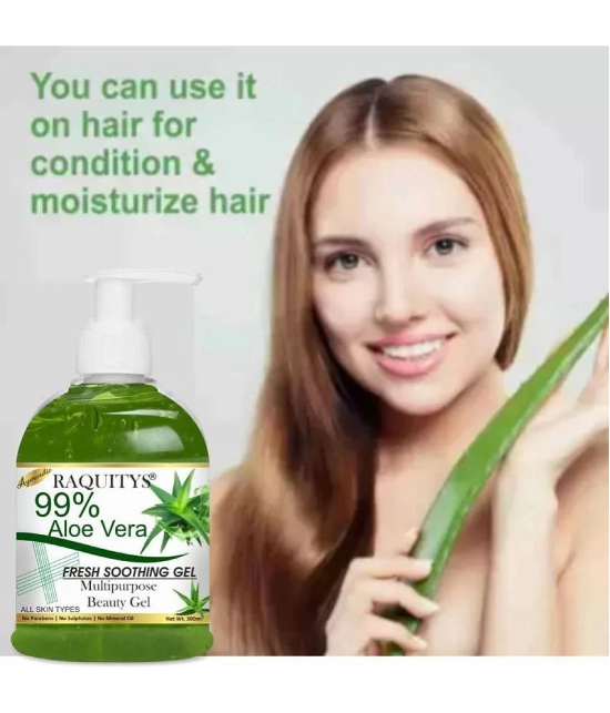 RAQUITYS PURE Aloe Vera Gel - Moisturize Skin & Younger Looking (300 ml)