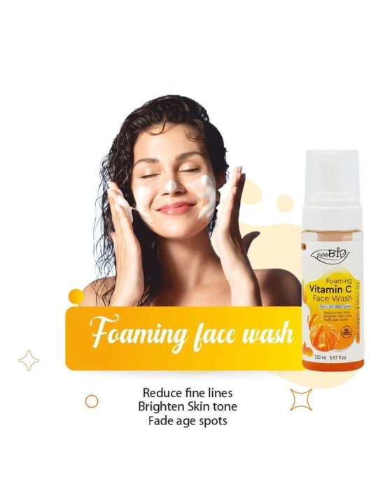 Purobio Vitamin C Foaming Face Wash - 150ml