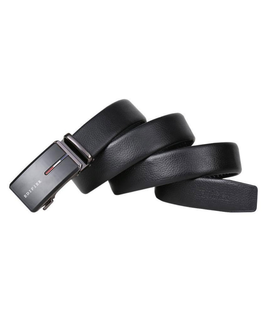 Edifier - Black Leather Mens Casual Belt ( Pack of 1 ) - None