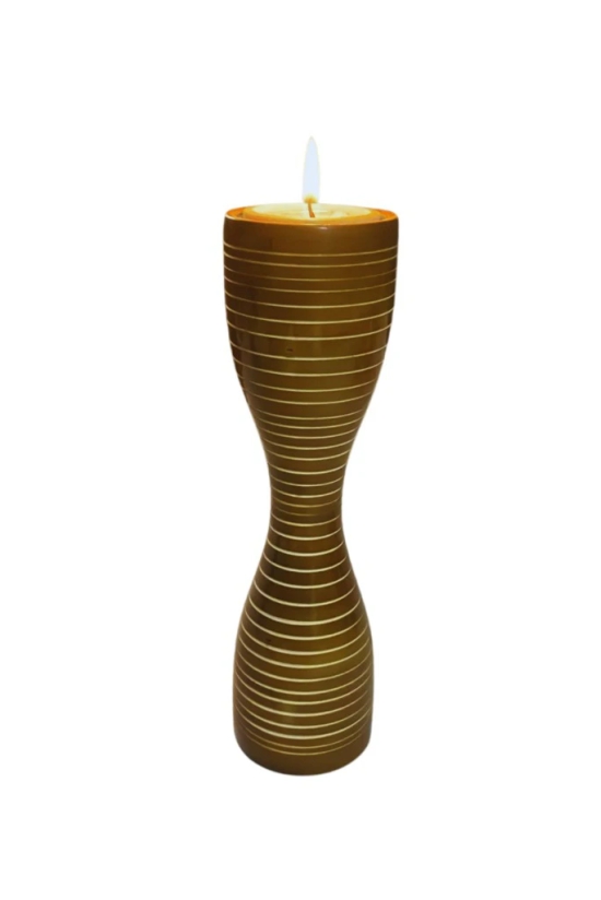 Tisser channapatna Wooden Tlight-Hourglass