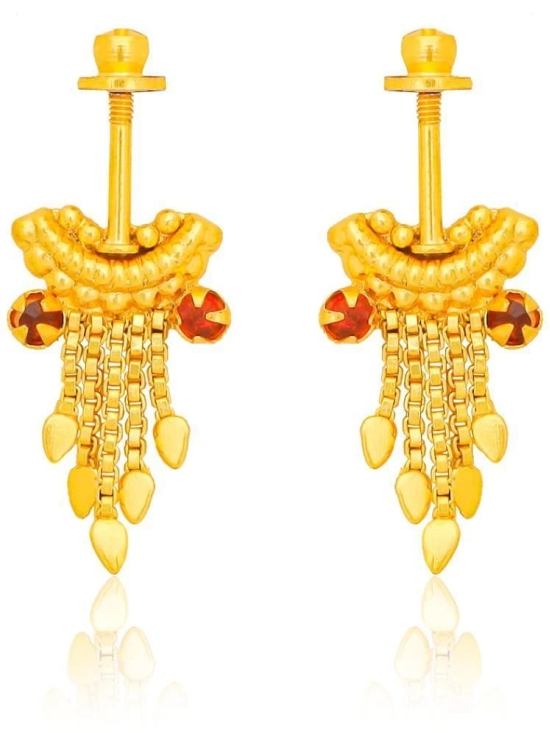 LUV FASHION Gold EarCuff Earrings ( Pack of 2 ) - Gold