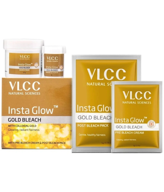 VLCC Insta Glow Gold Bleach, 30 g (Pack of 6)