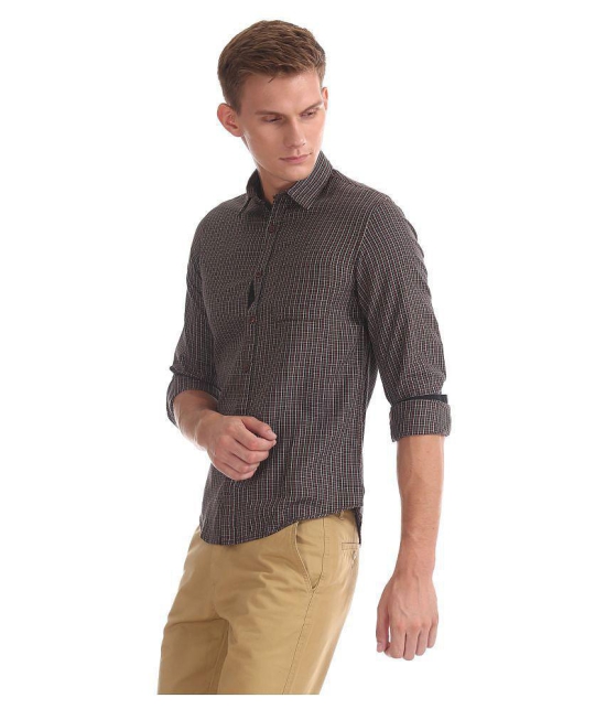 Ruggers 100 Percent Cotton Brown Shirt - None