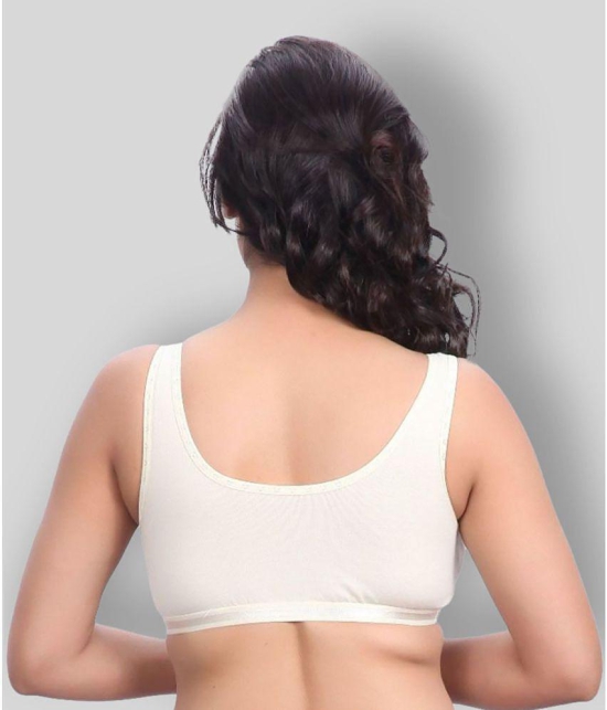 Kiran Enterprises Black Cotton Non Padded Womens Sports Bra ( Pack of 3 ) - None