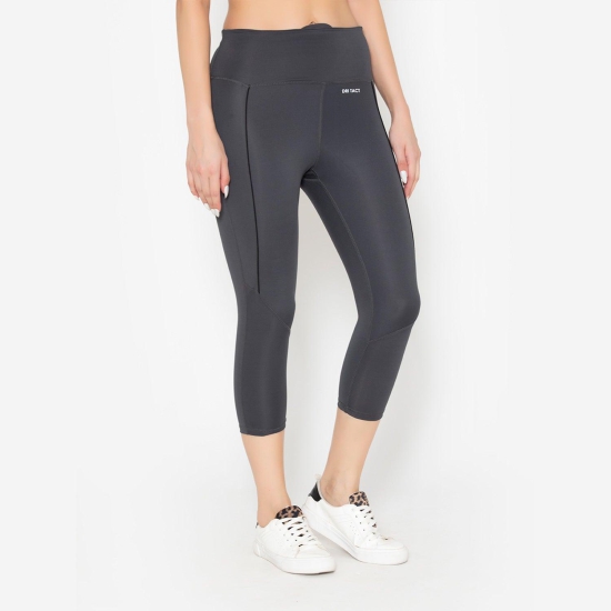 Women's Gym Capri - Grey Grey M