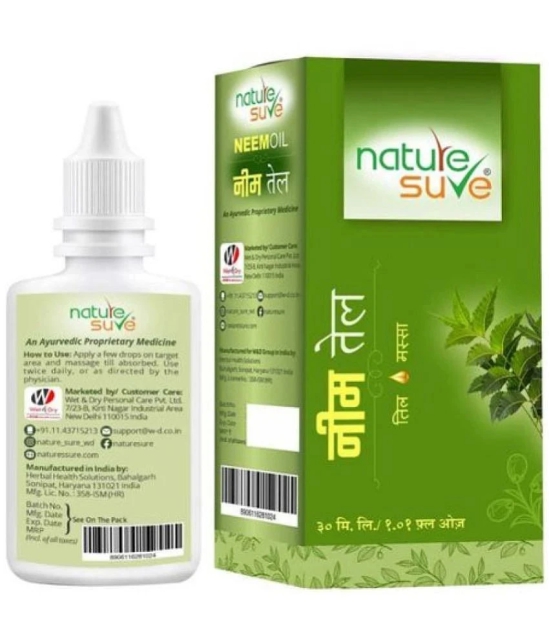 Nature Sure Neem Oil for Moles & Warts in Men & Women - 1 Pack (30ml)