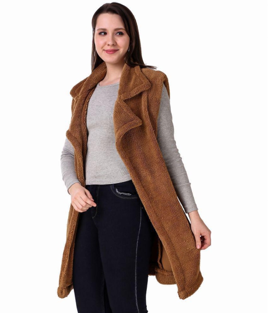 PPTHEFASHIONHUB Fleece Womens Shrugs - Brown ( ) - None