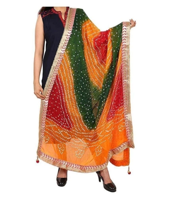 Raj Multicoloured Art Silk Bandhej Dupatta