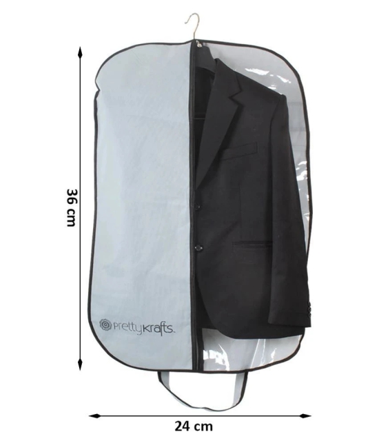 PrettyKrafts Half Transparent Coat Cover | Cloth Cover | Blazer Cover (Set of 3)