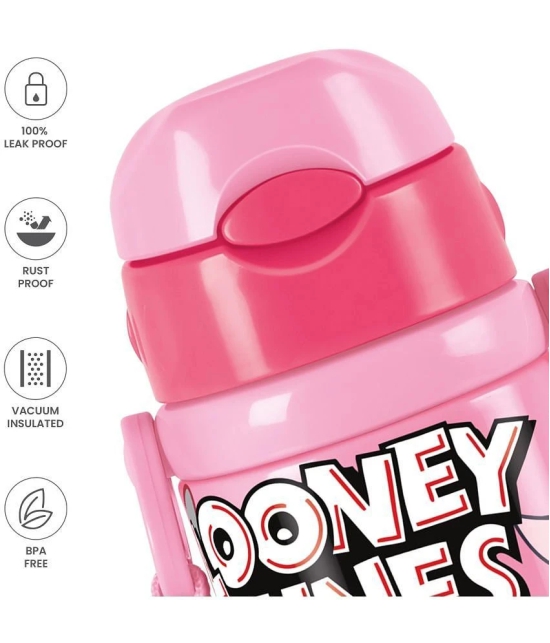 Milton Charmy 350 Looney Tunes Thermosteel Kids Water Bottle (330 ml) Pink - Pink