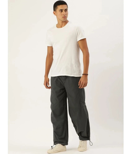 Bene Kleed Loose Flat Mens Cargos - Dark Grey ( Pack of 1 ) - None