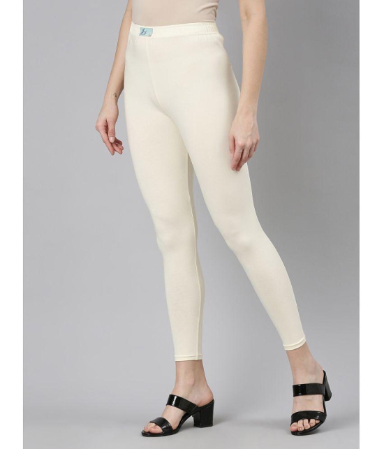 Jcss - Off White Lycra Women's Leggings ( Pack of 1 ) - None