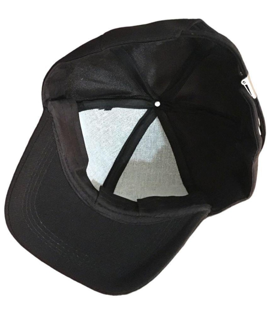 THRIFTKART Black Cotton Blend Mens Cap ( Pack of 2 ) - Black