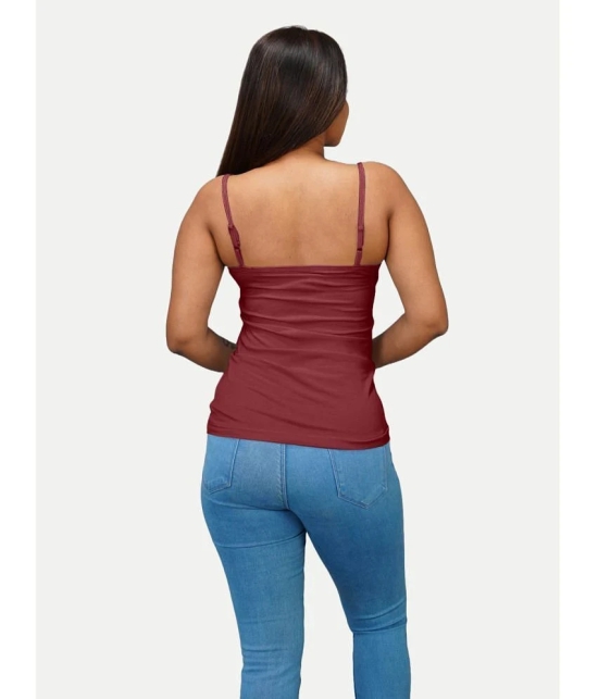 Radprix Cotton Camisoles - Maroon Single - None