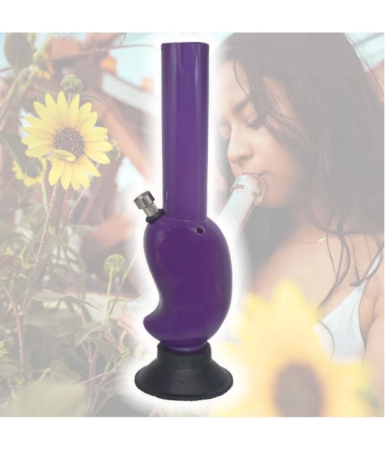 JMALL Purple 30 cm Acrylic Bong - Pack of 1