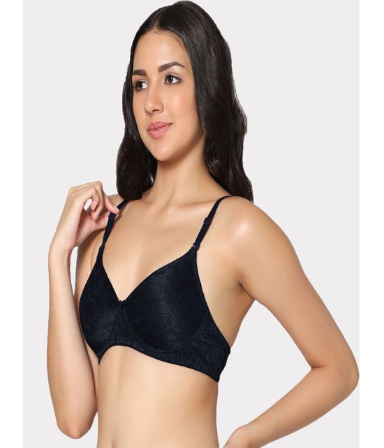 IN CARE LINGERIE - Black Cotton Heavily Padded Women's T-Shirt Bra ( Pack of 1 ) - None