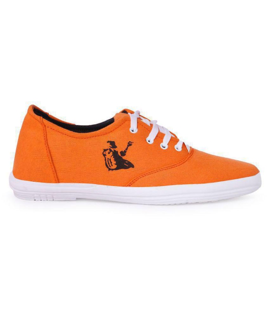 Kzaara Sneakers Orange Casual Shoes - 10