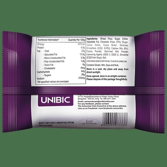 Unibic Cookies - Choco-Nut, 150 G Pouch