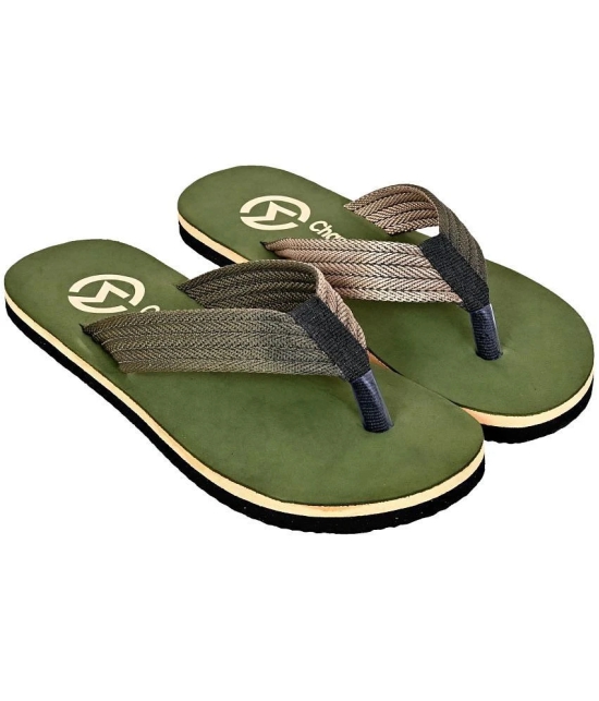 Altek - Green Mens Thong Flip Flop - None