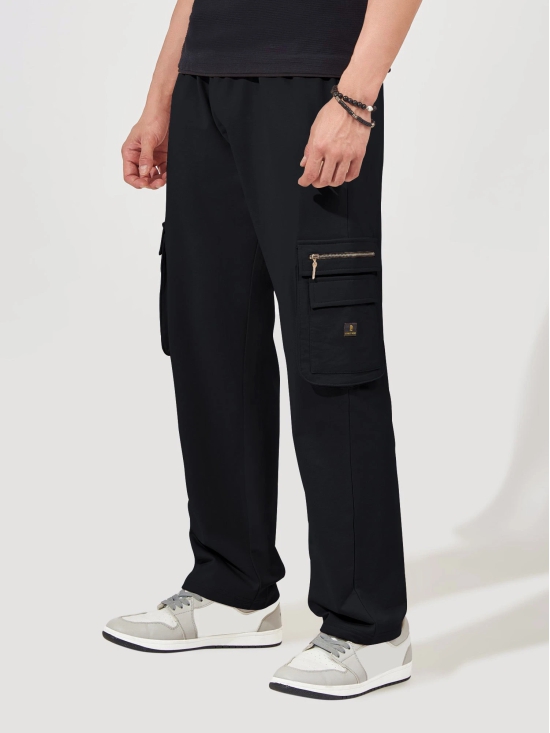 Baggy Side Zip Pocket Black Cargo-M / Black