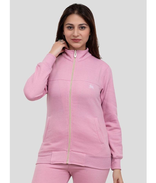 YHA Fleece Womens Zippered Sweatshirt ( Pink ) - None